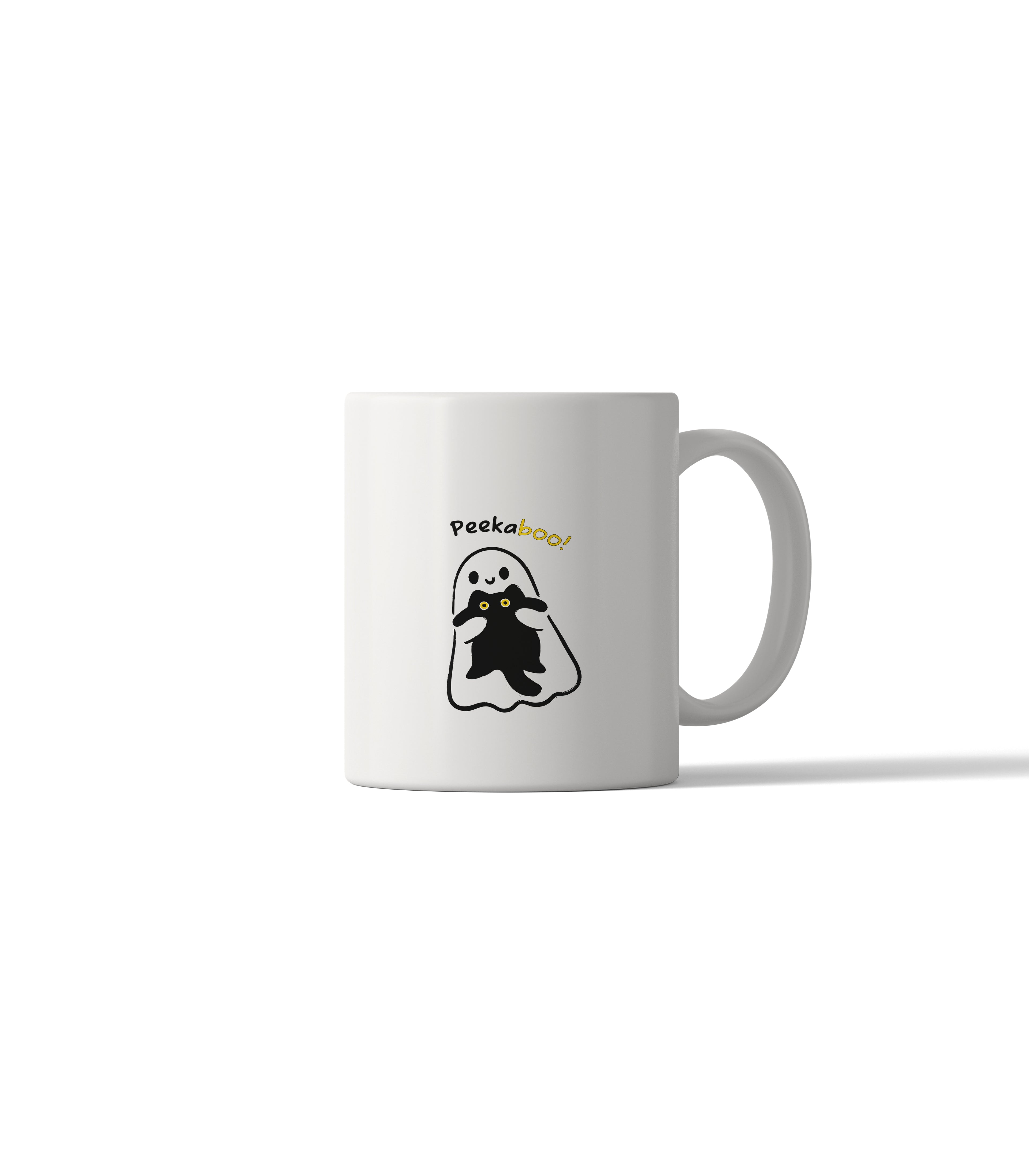 Peekaboo! Playful Minimalist Mug