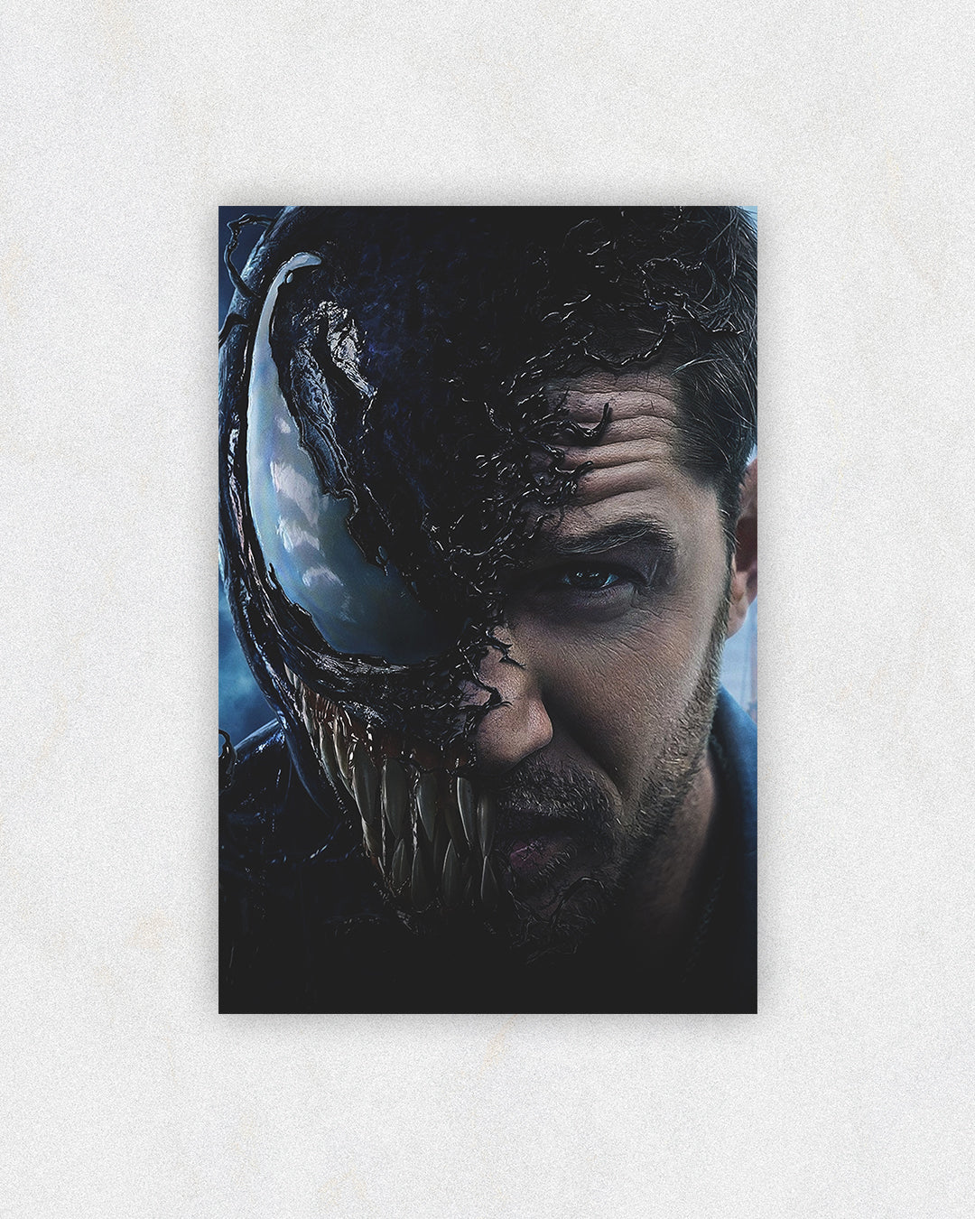 Venom Split-Face Portrait Poster