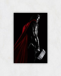 Thor Red Cape Profile Poster
