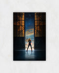 Captain Marvel Hangar Door Poster