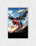Spider-Man, Iron Man, and Vulture Battle Poster