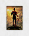 Classic Spider-Man Golden Sunset Poster