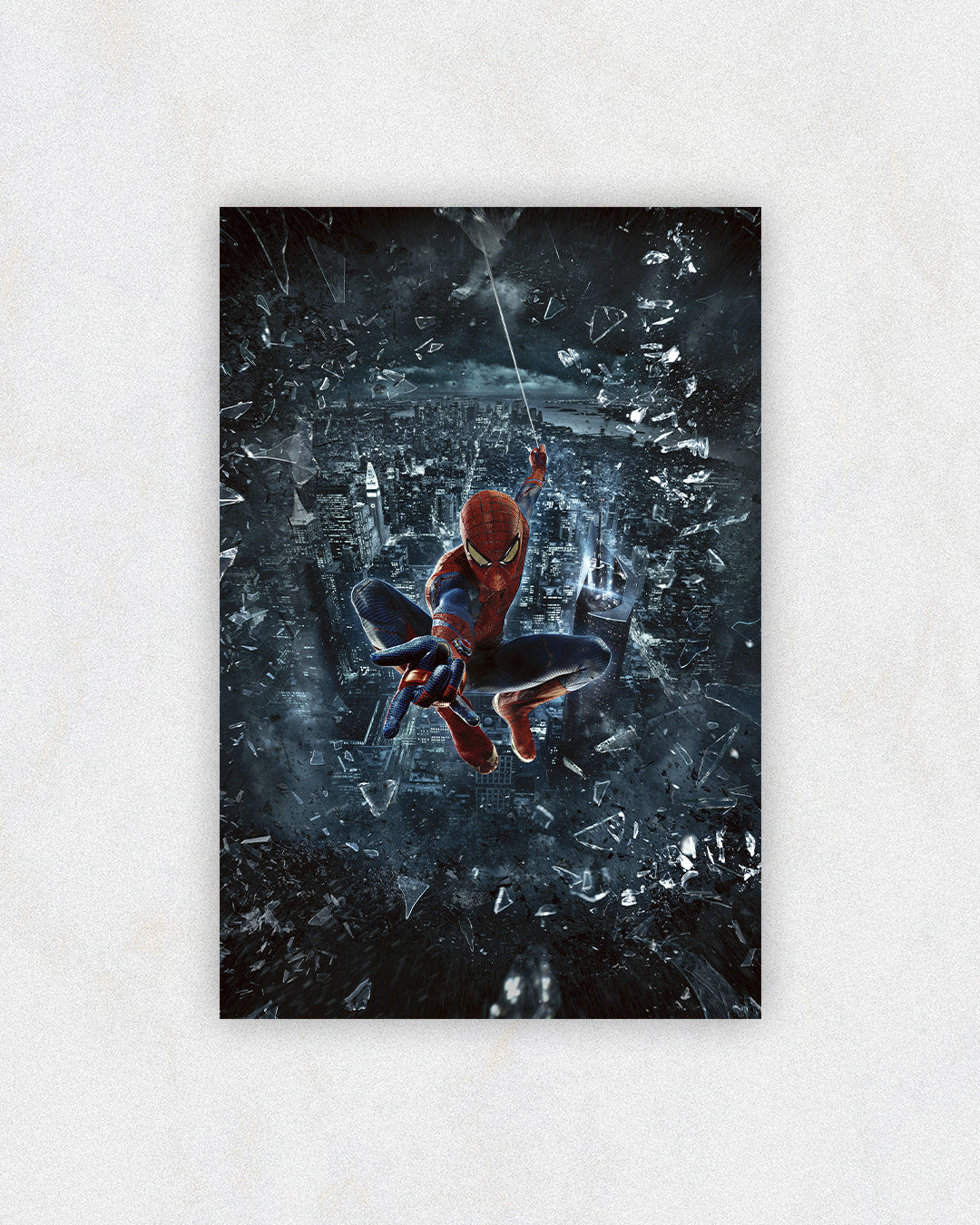 Spider-Man Shattered Glass Action Poster