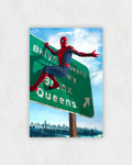 Spider-Man Highway Sign Poster