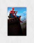 Spider-Man Pizza Break Rooftop Poster