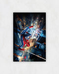 Spider-Man Neon City Freefall Poster