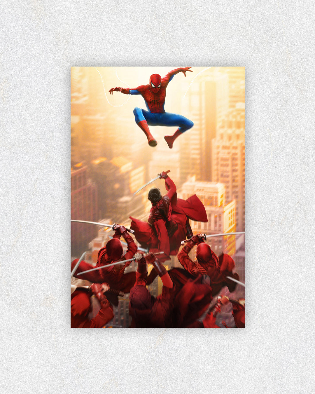 Spider-Man vs. Hand Battle Poster
