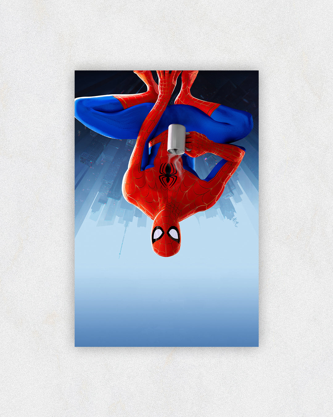 Spider-Man Upside-Down Coffee Poster
