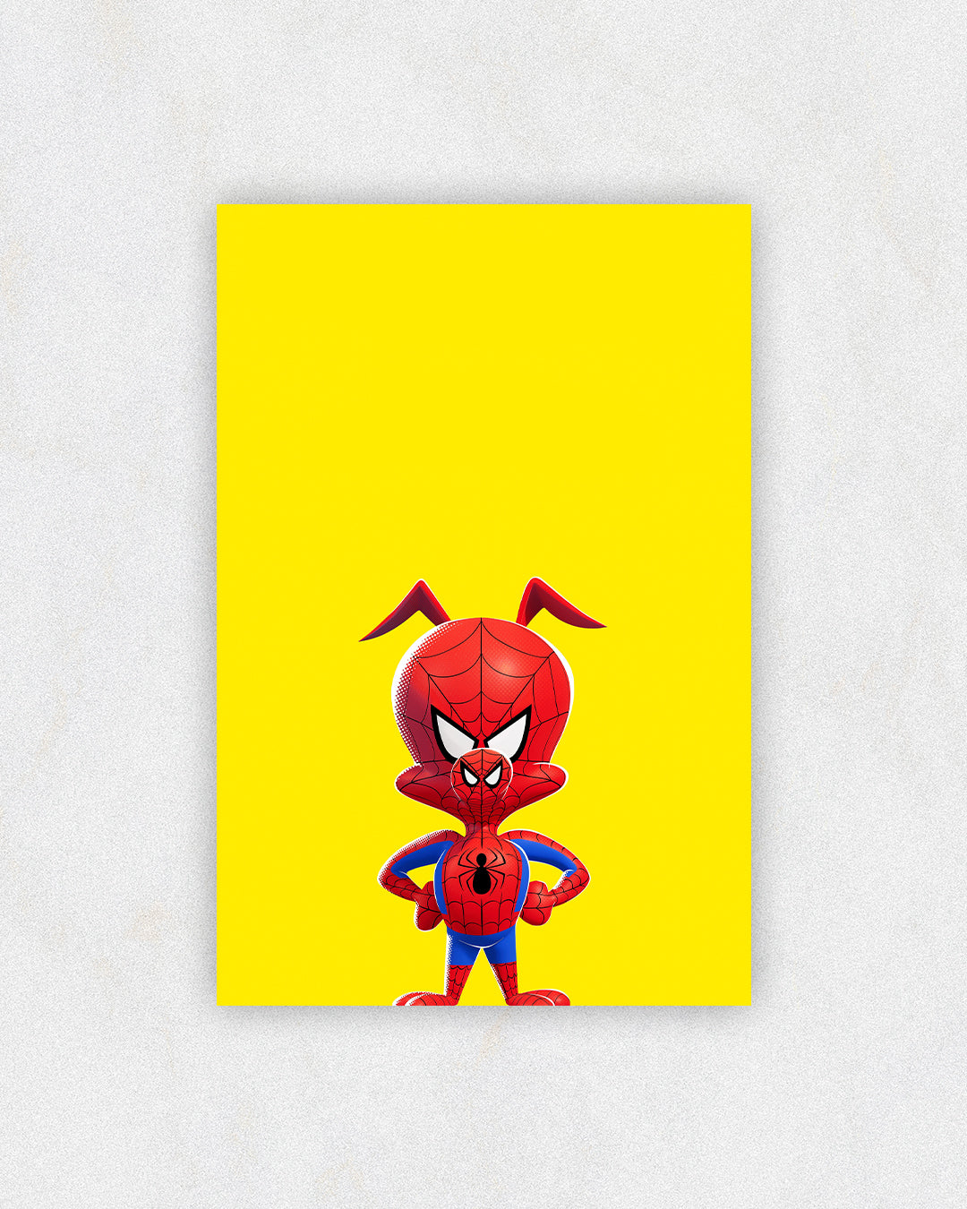 Spider-Ham Minimalist Yellow Poster