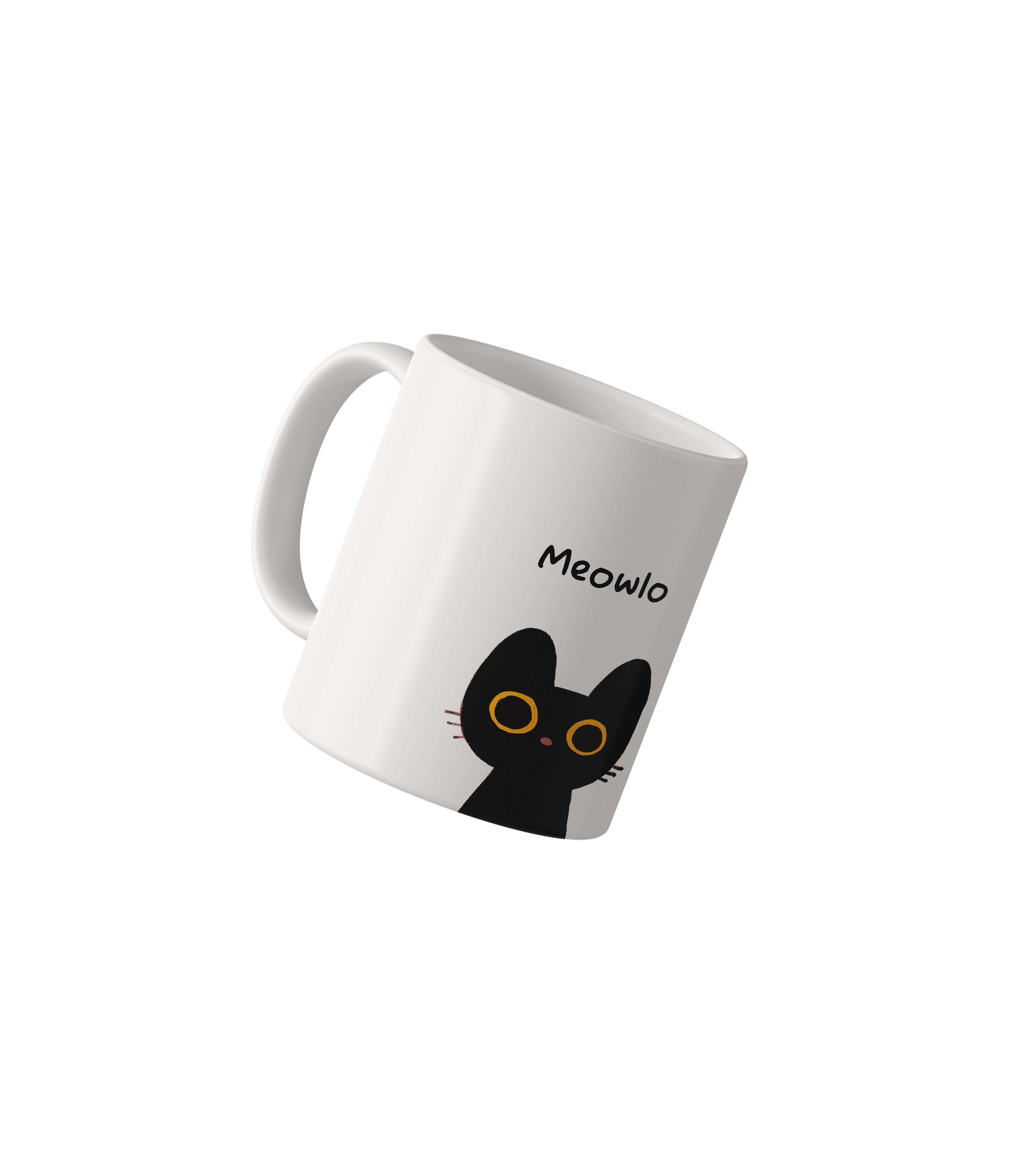 Meowlo Black Cat Mug