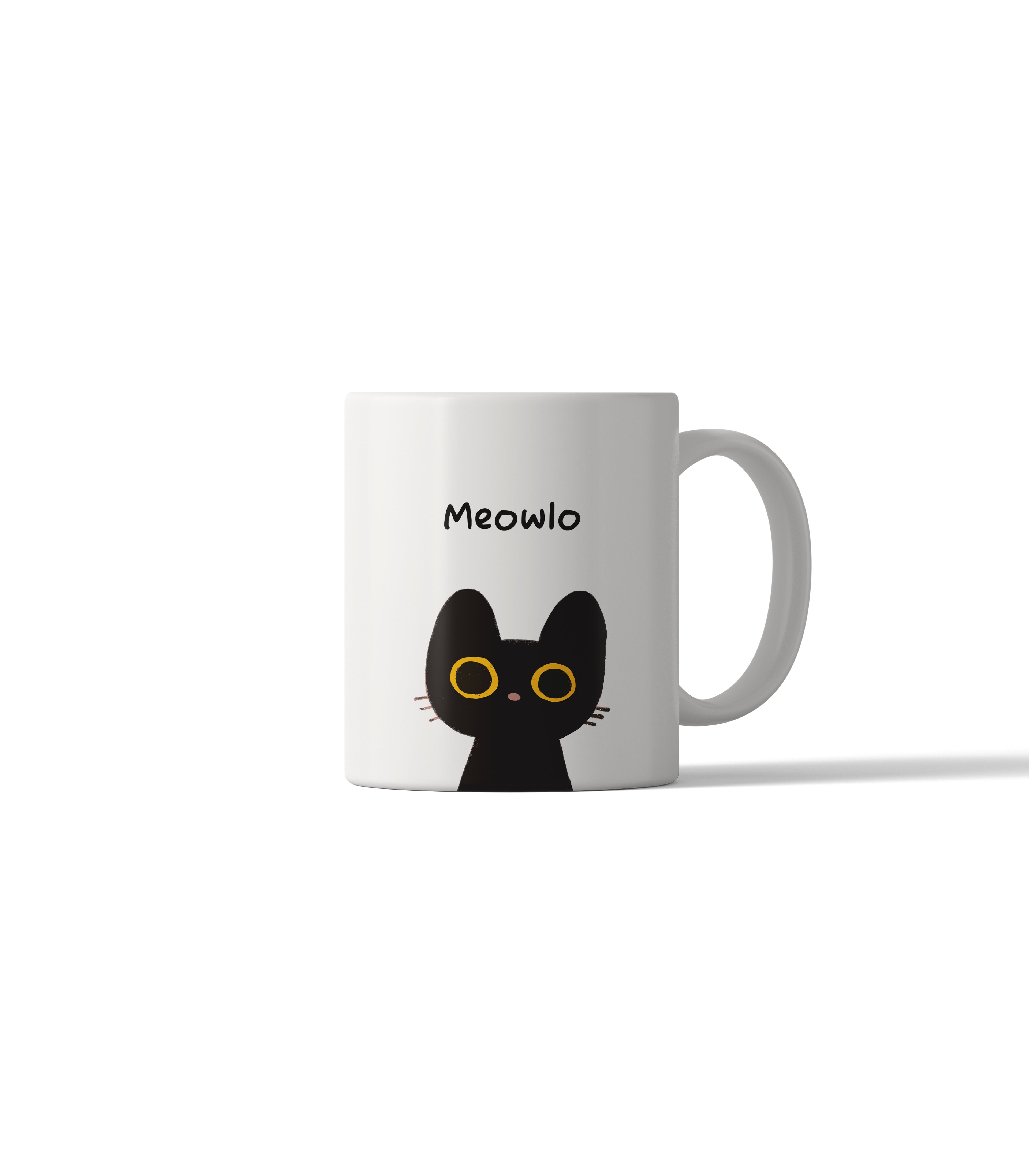 Meowlo Black Cat Mug
