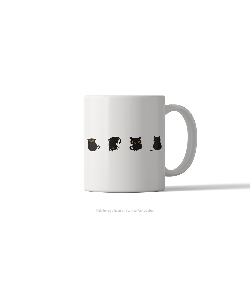 Black Cat Personalities Mug