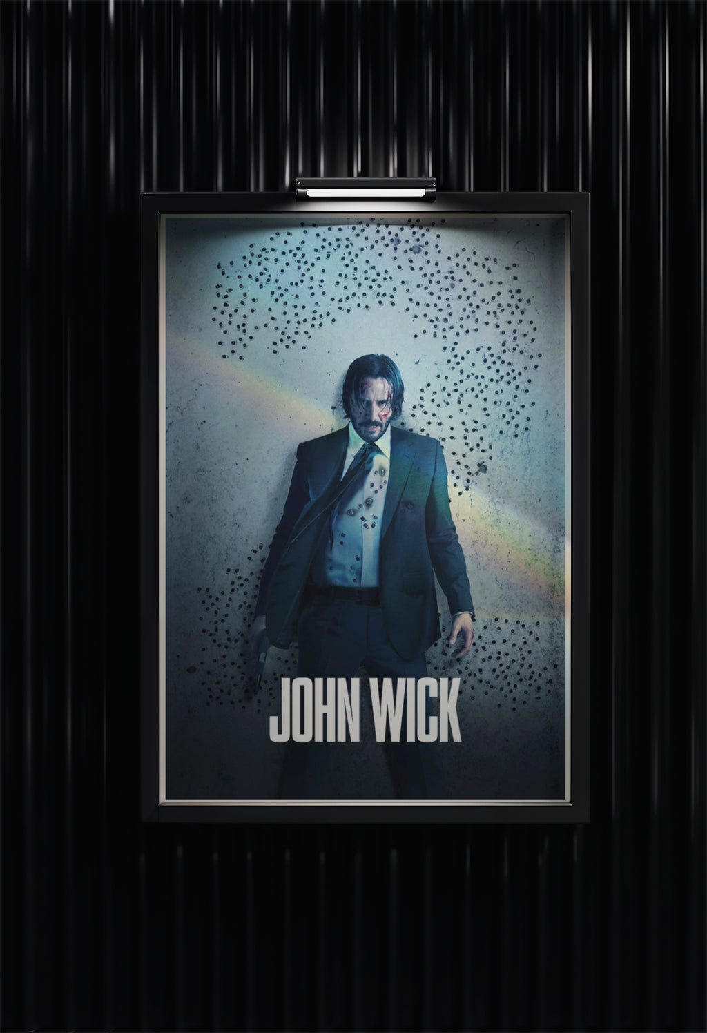John Wick Bullet Hole Poster