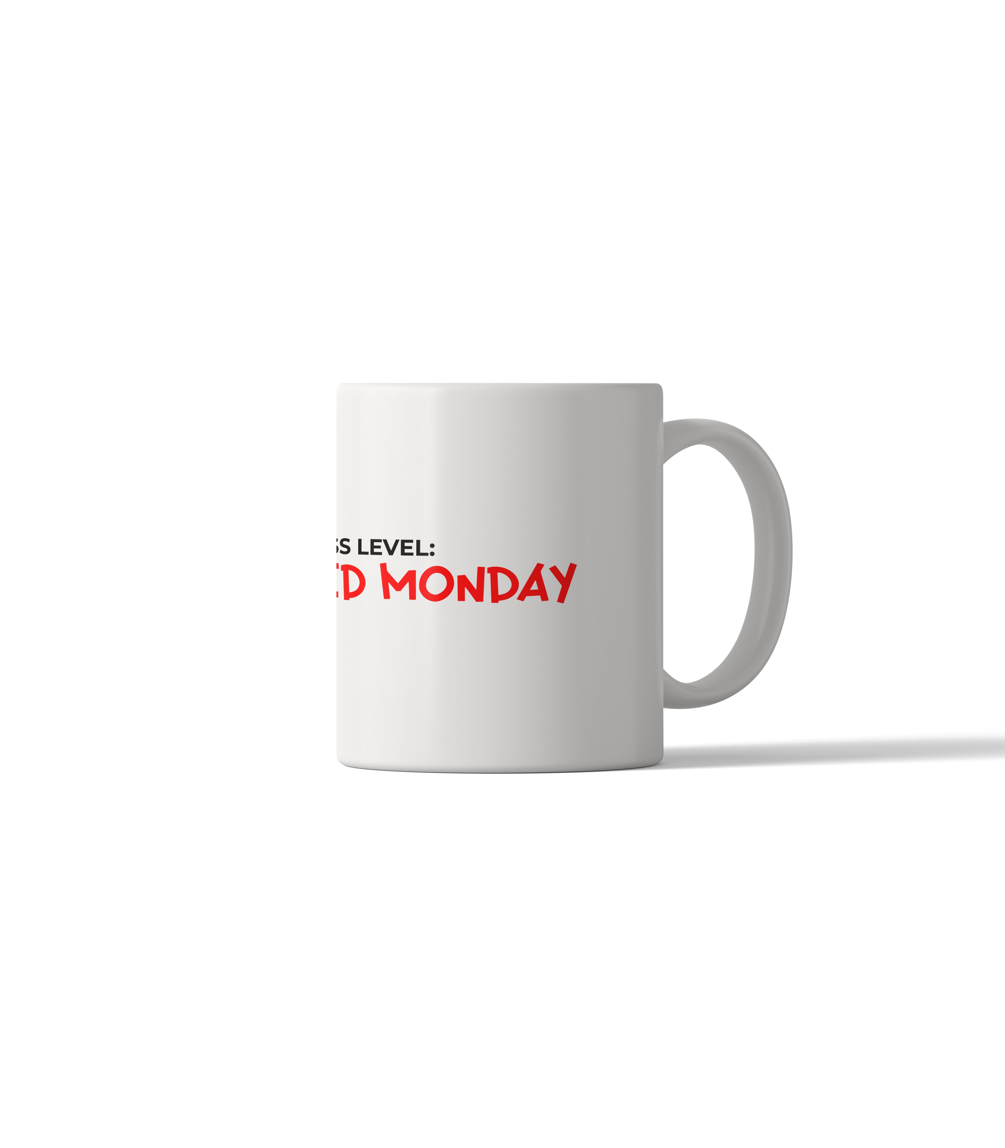 Boss Level: Survived Monday Funny Office Mug
