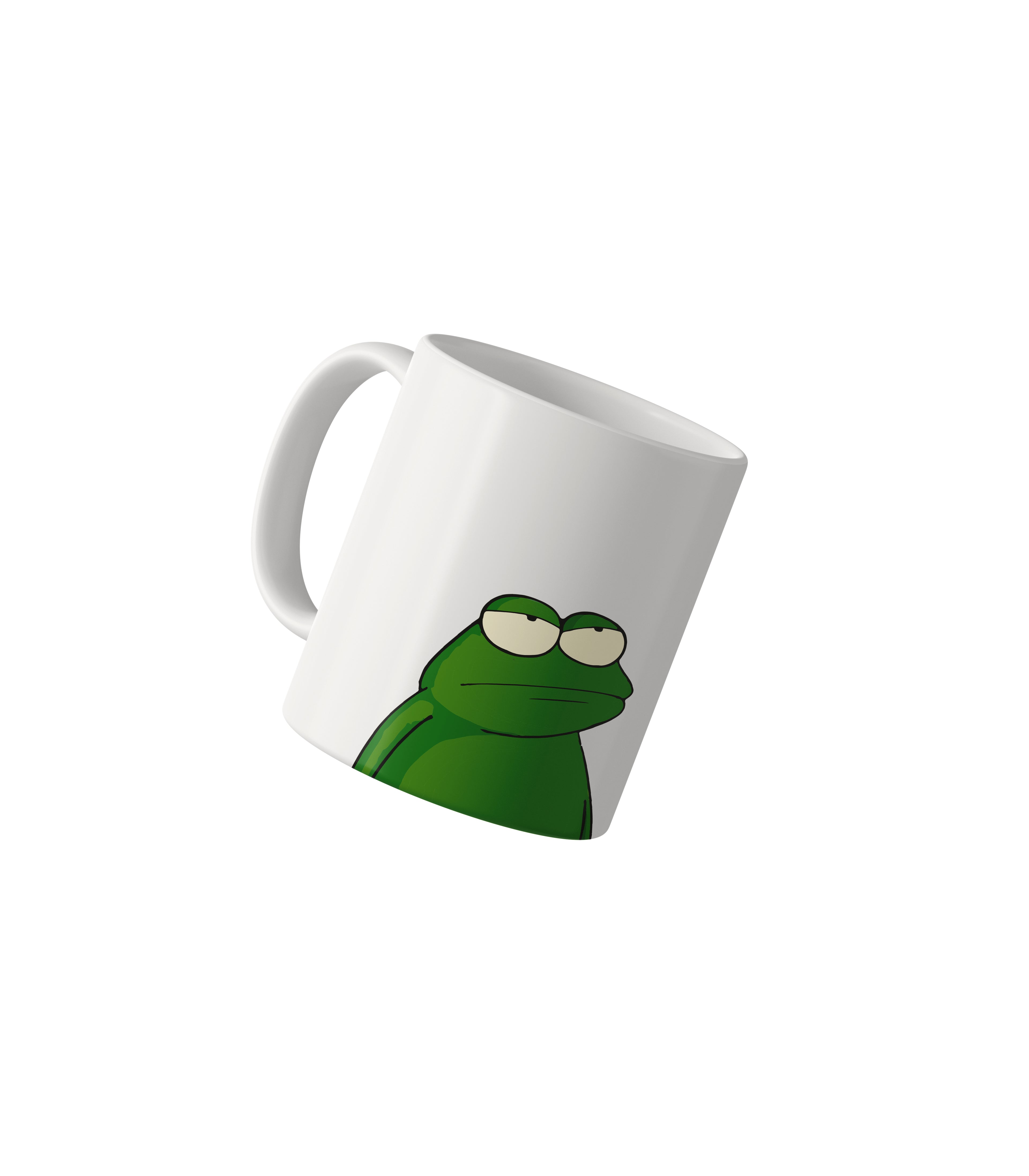 Unamused Frog Mug
