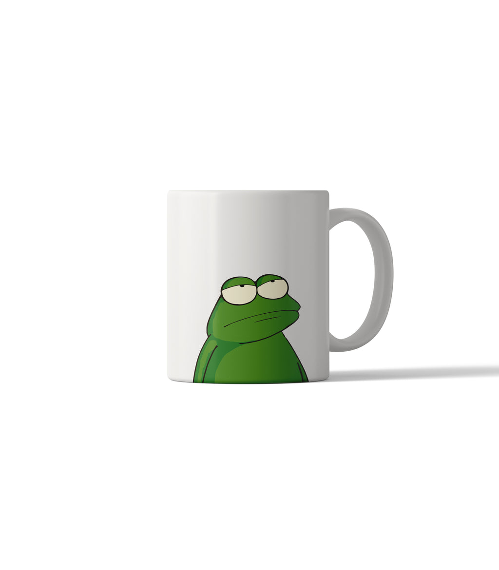 Unamused Frog Mug