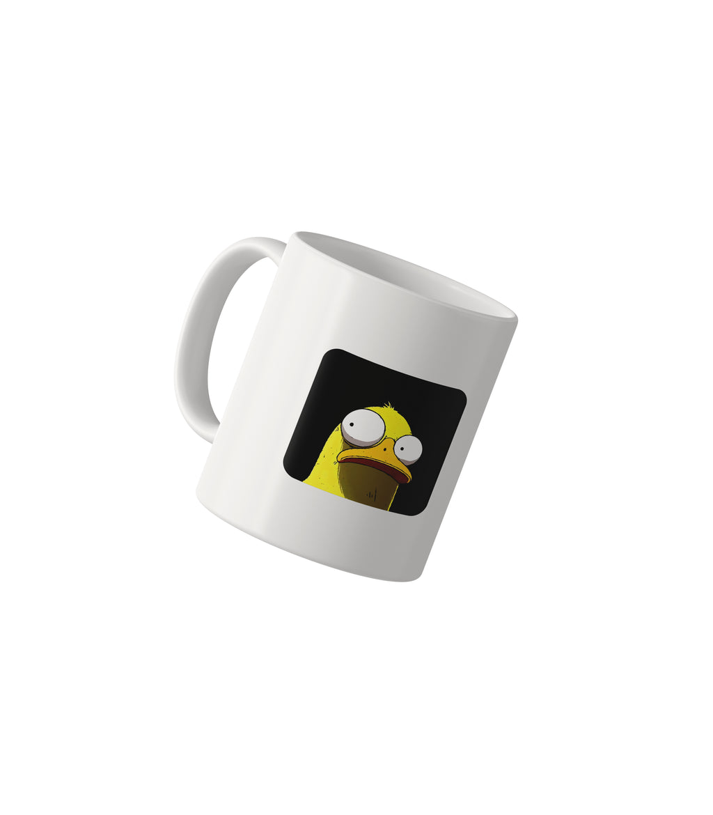 Funny Staring Yellow Bird Mug