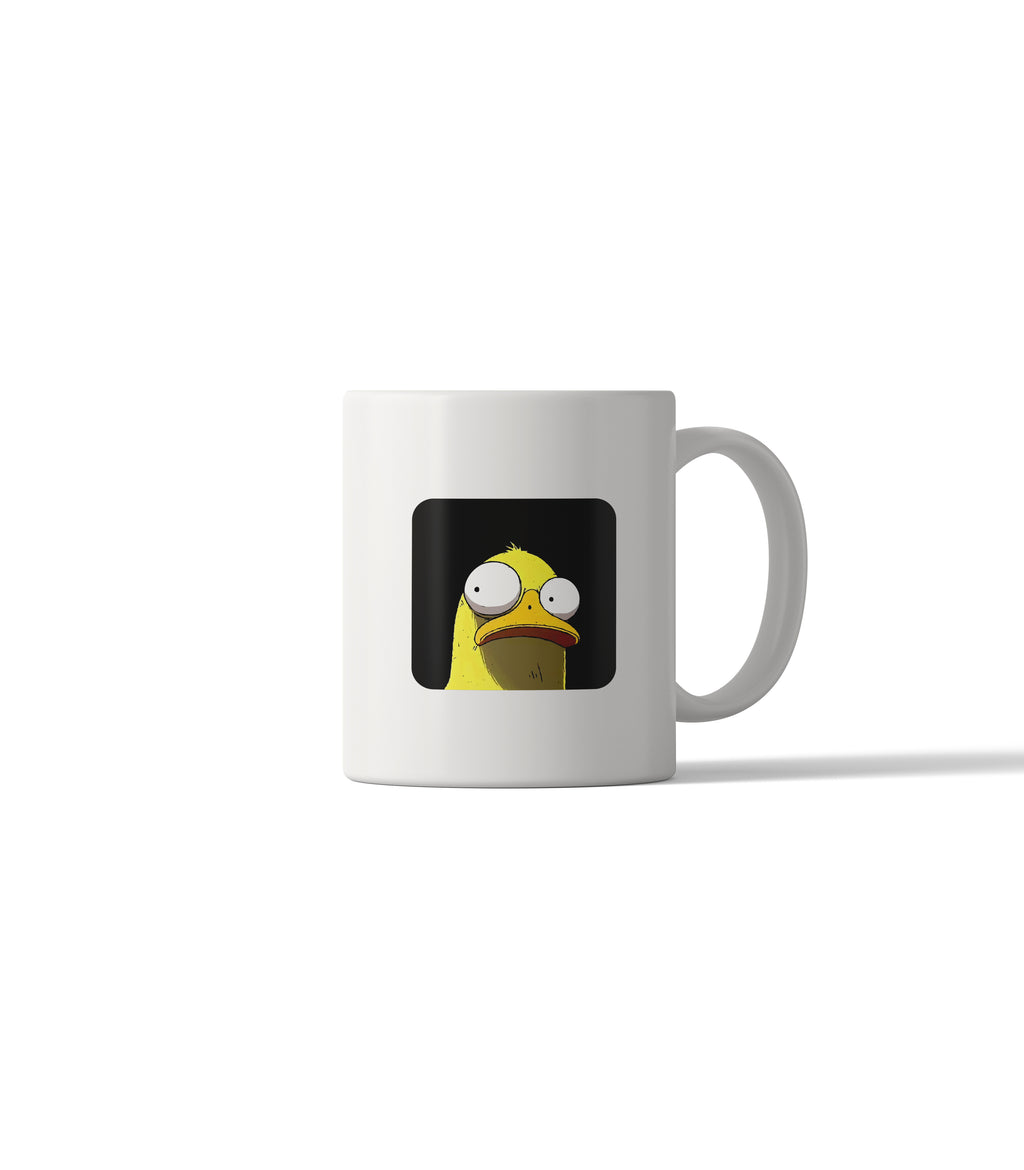 Funny Staring Yellow Bird Mug