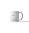 REST. Funny Minimalist Mug