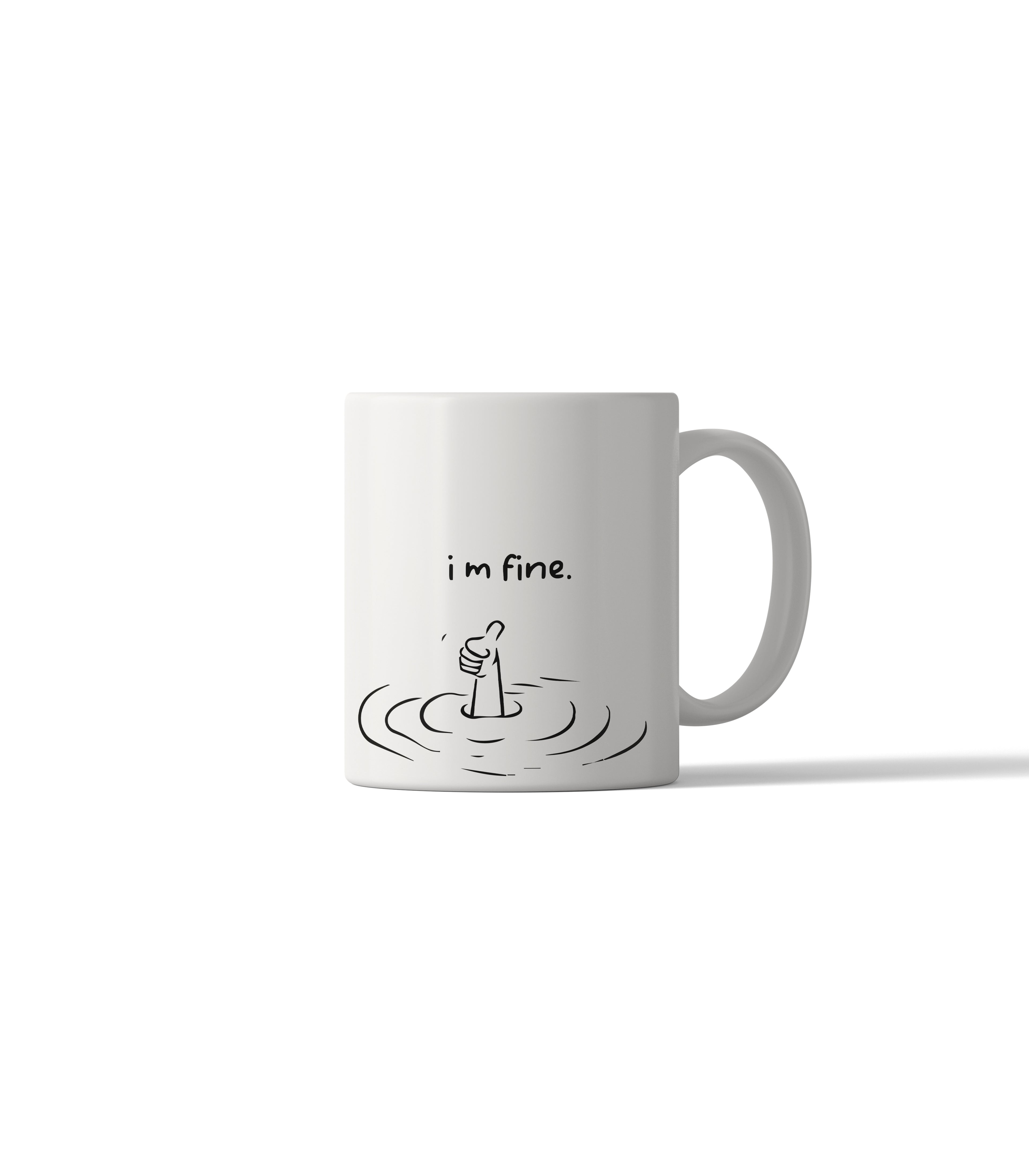 i m fine. Sarcastic Mug