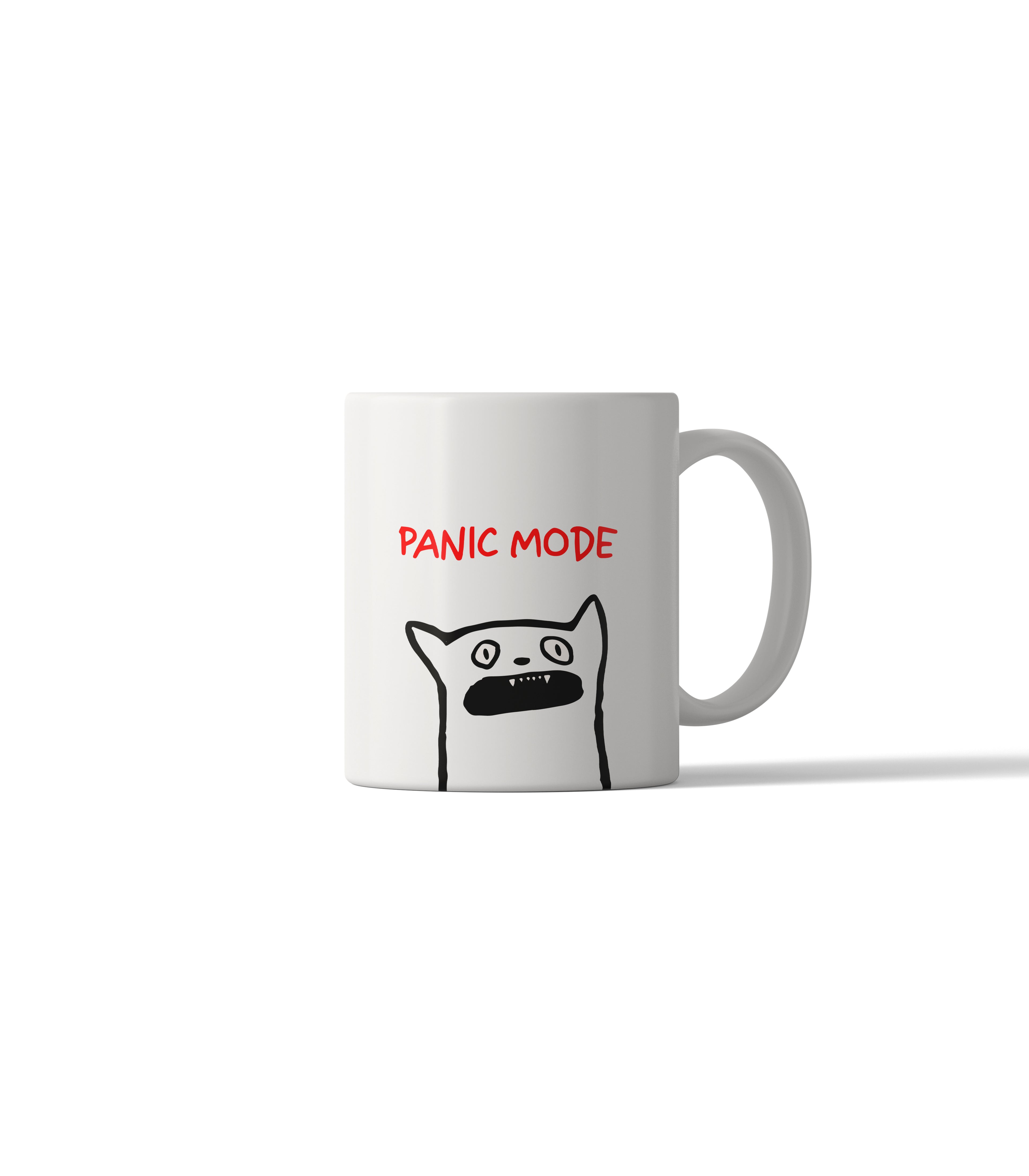 Panic Mode Funny Cat Mug