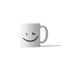 Minimalist Winky Face Mug