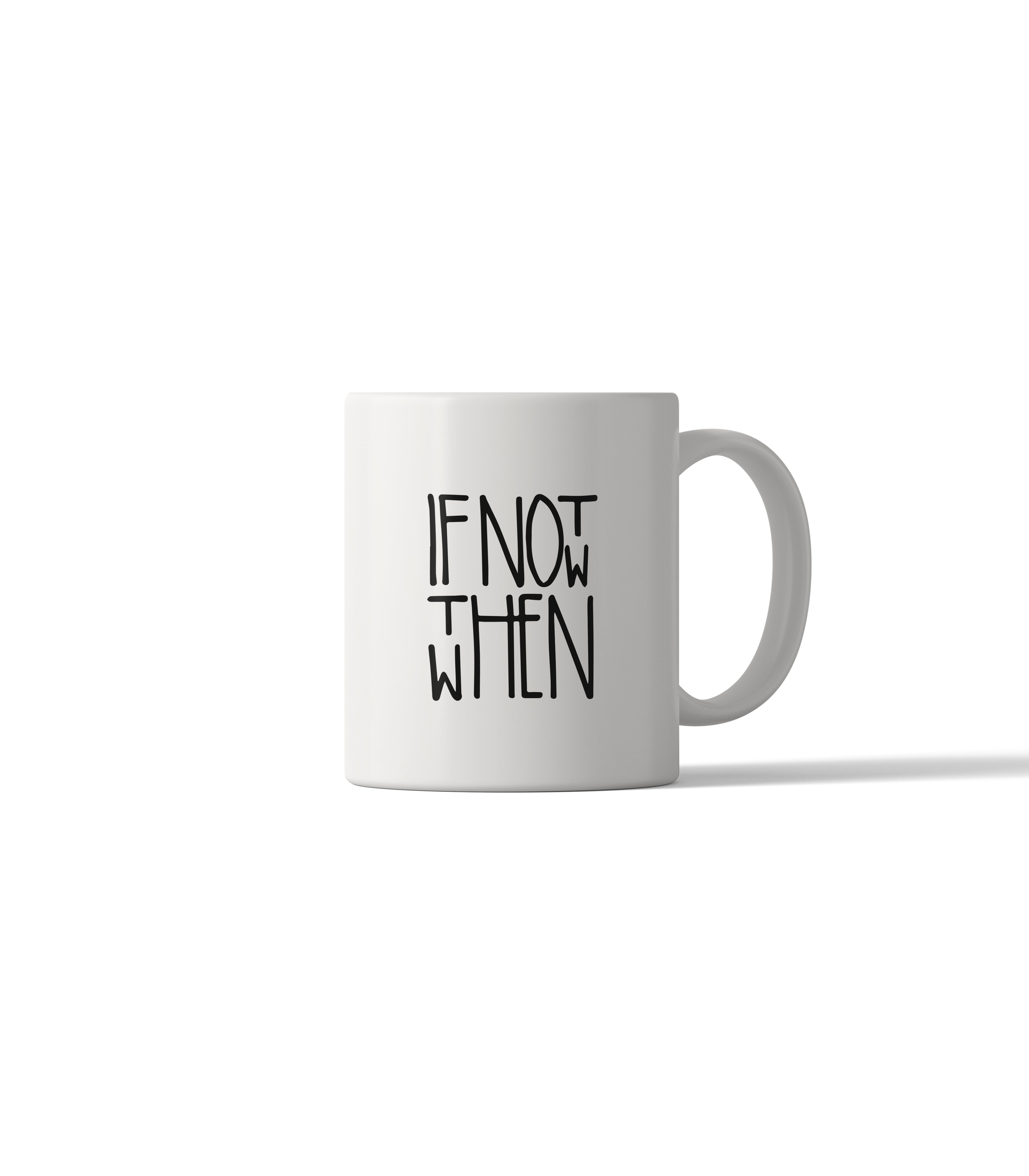 If Not Now Then When Motivational Mug