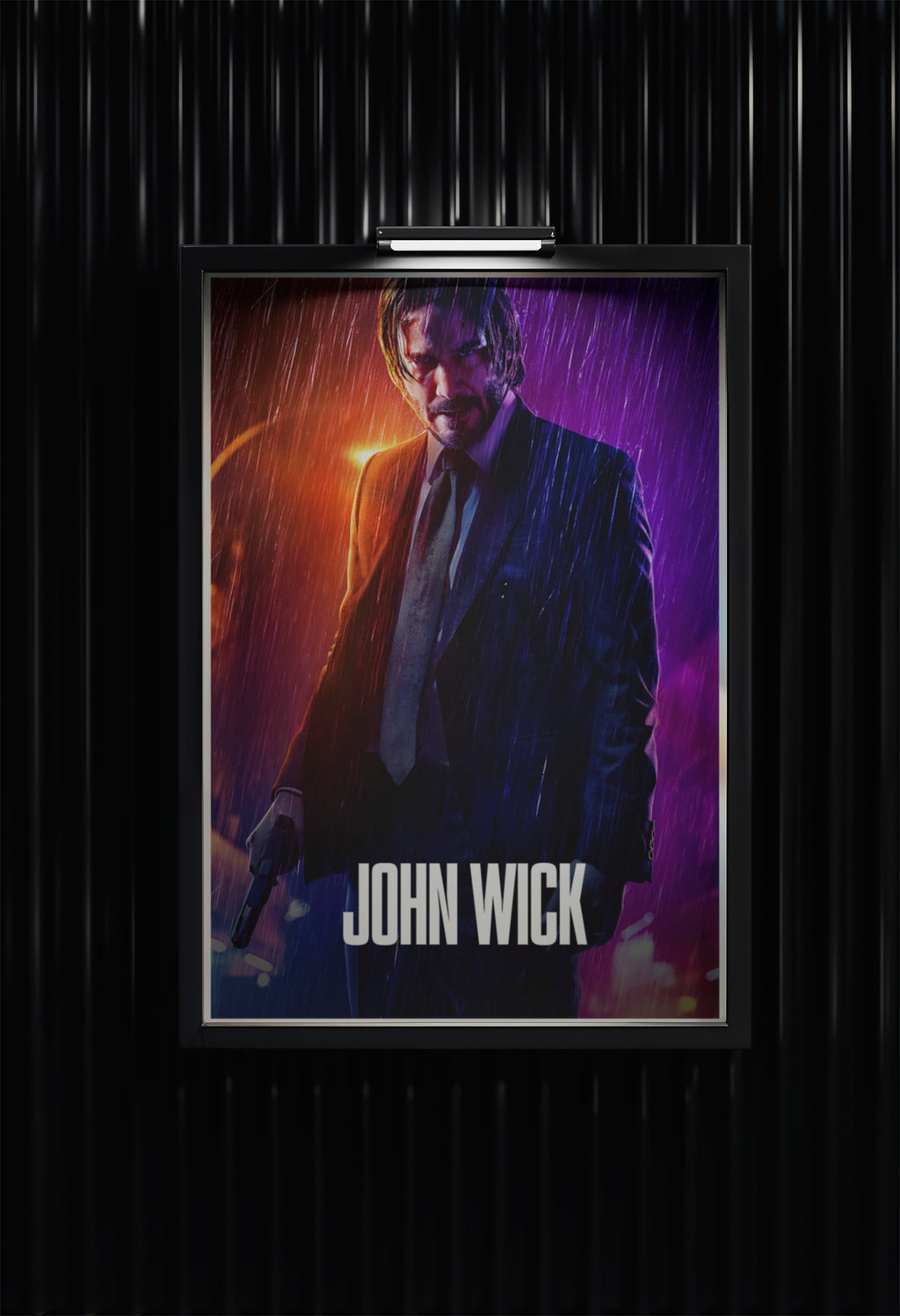 John Wick Rainy Showdown Poster