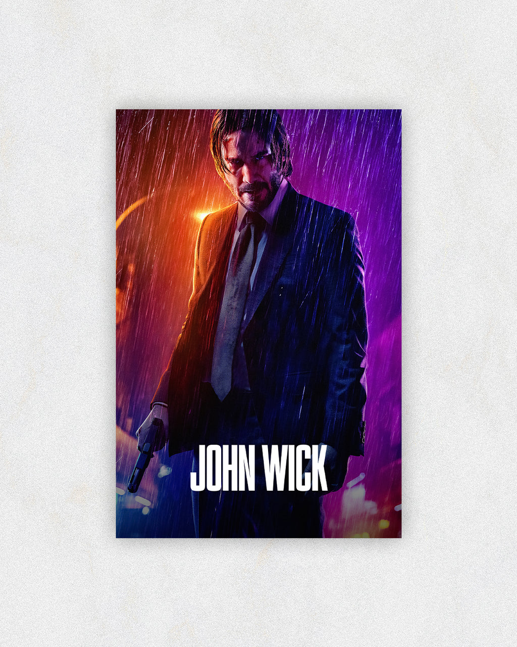 John Wick Rainy Showdown Poster