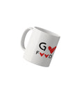 Good Food Good Mood Red Heart Mug