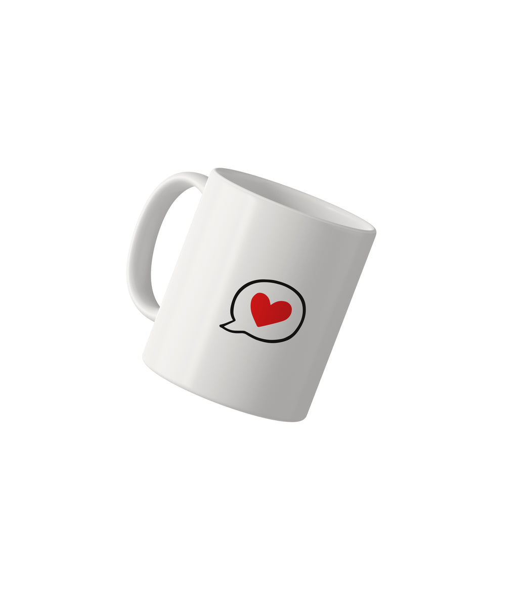 Heart Speech Bubble Mug