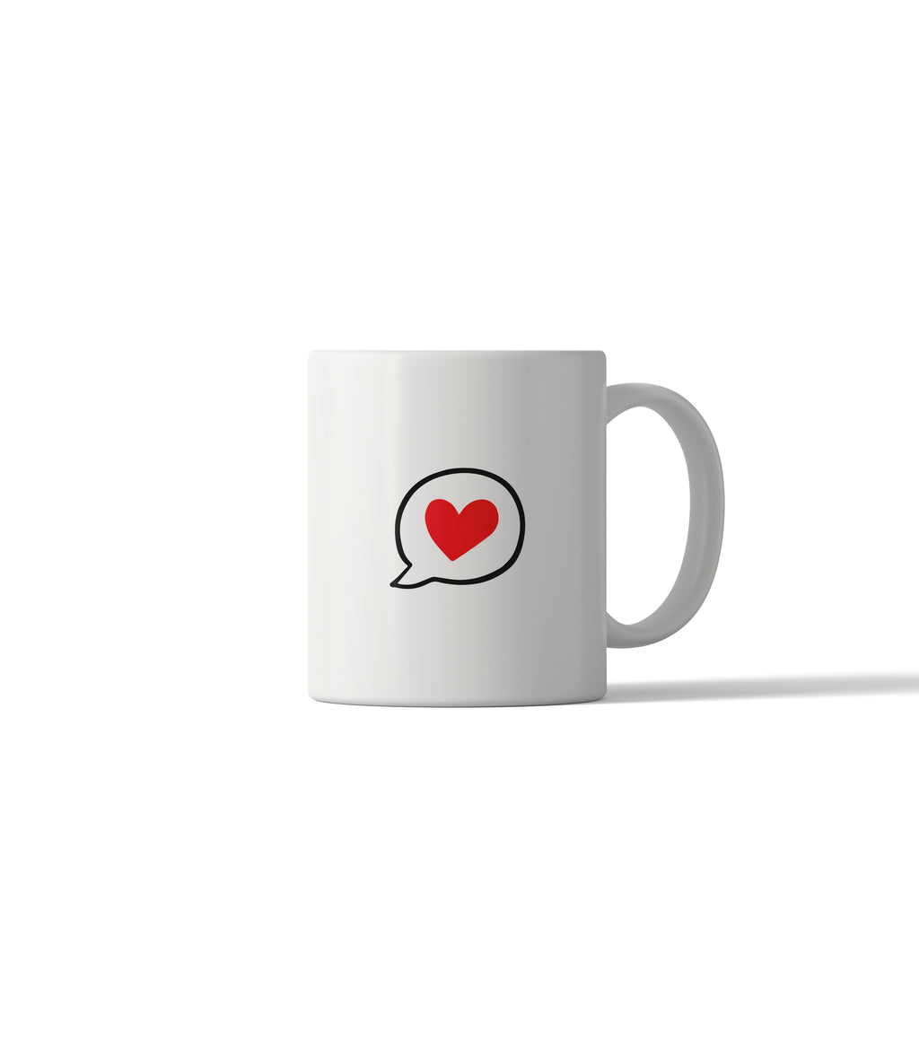 Heart Speech Bubble Mug