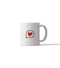 Heart Speech Bubble Mug