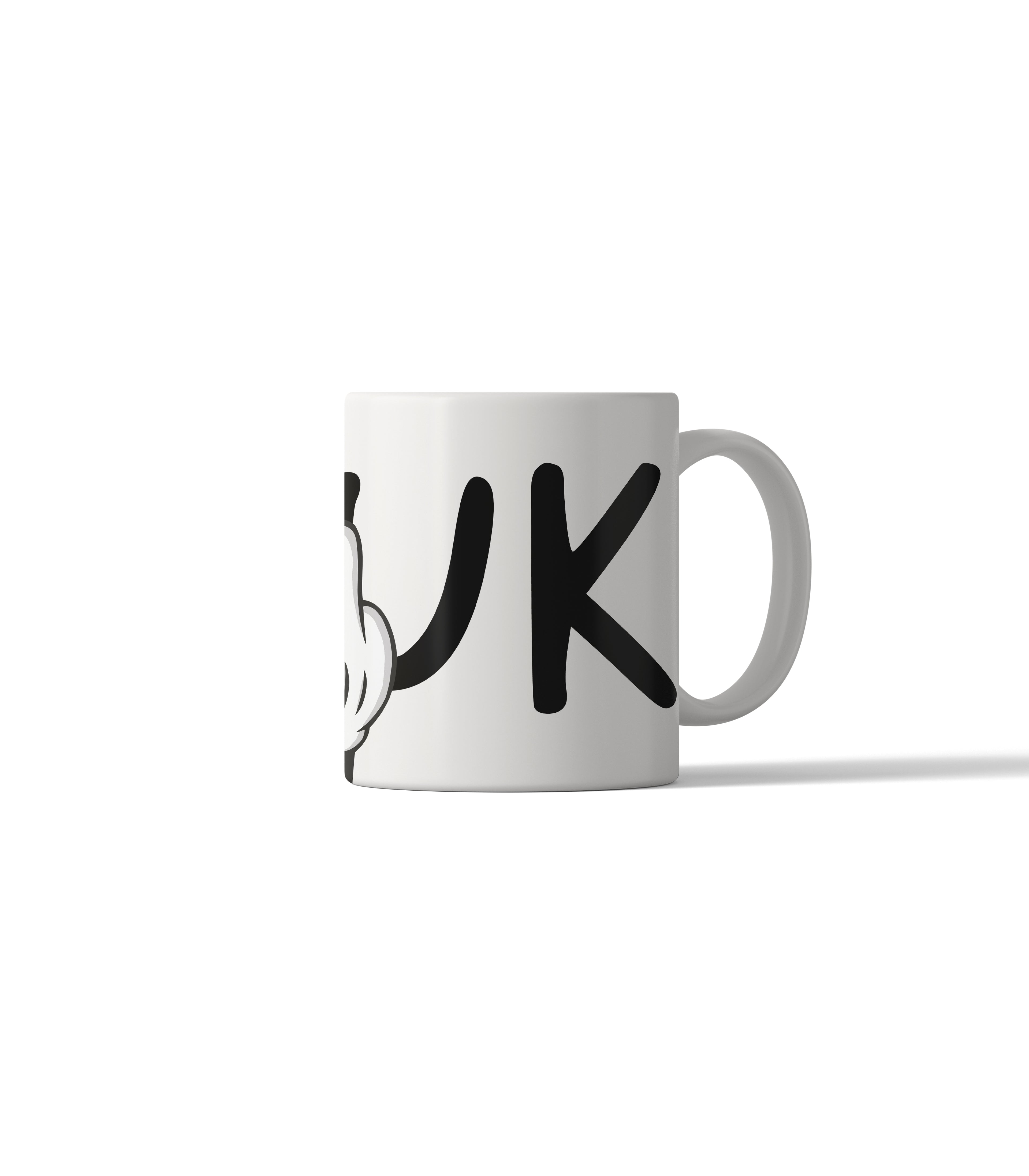 FCUK Middle Finger Cartoon Hand Mug
