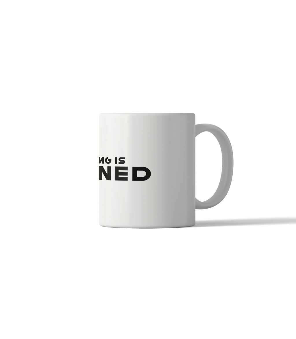 Boring is Banned Bold Typographic Mug