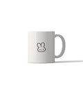 Minimalist Bunny Face Mug