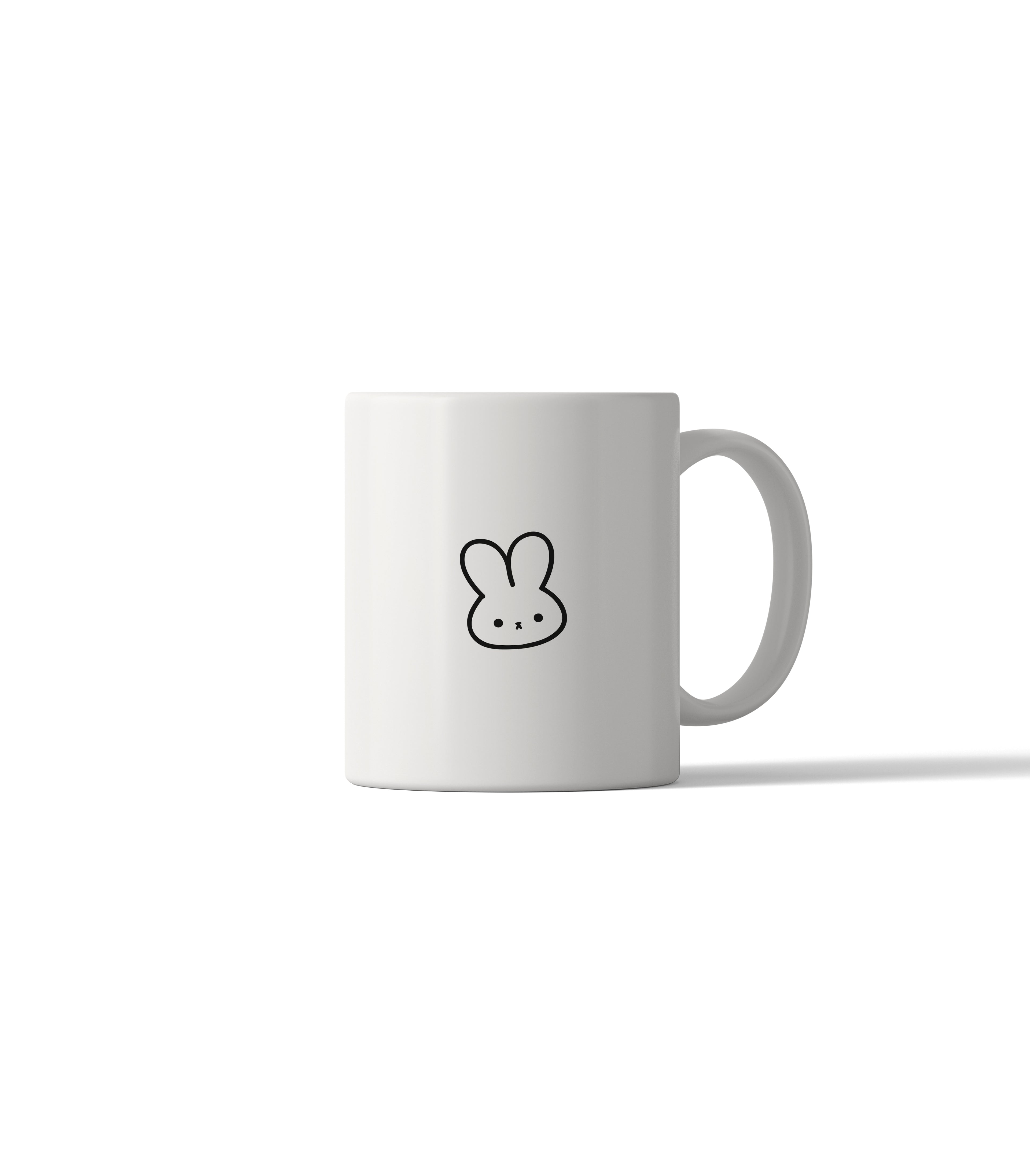 Minimalist Bunny Face Mug
