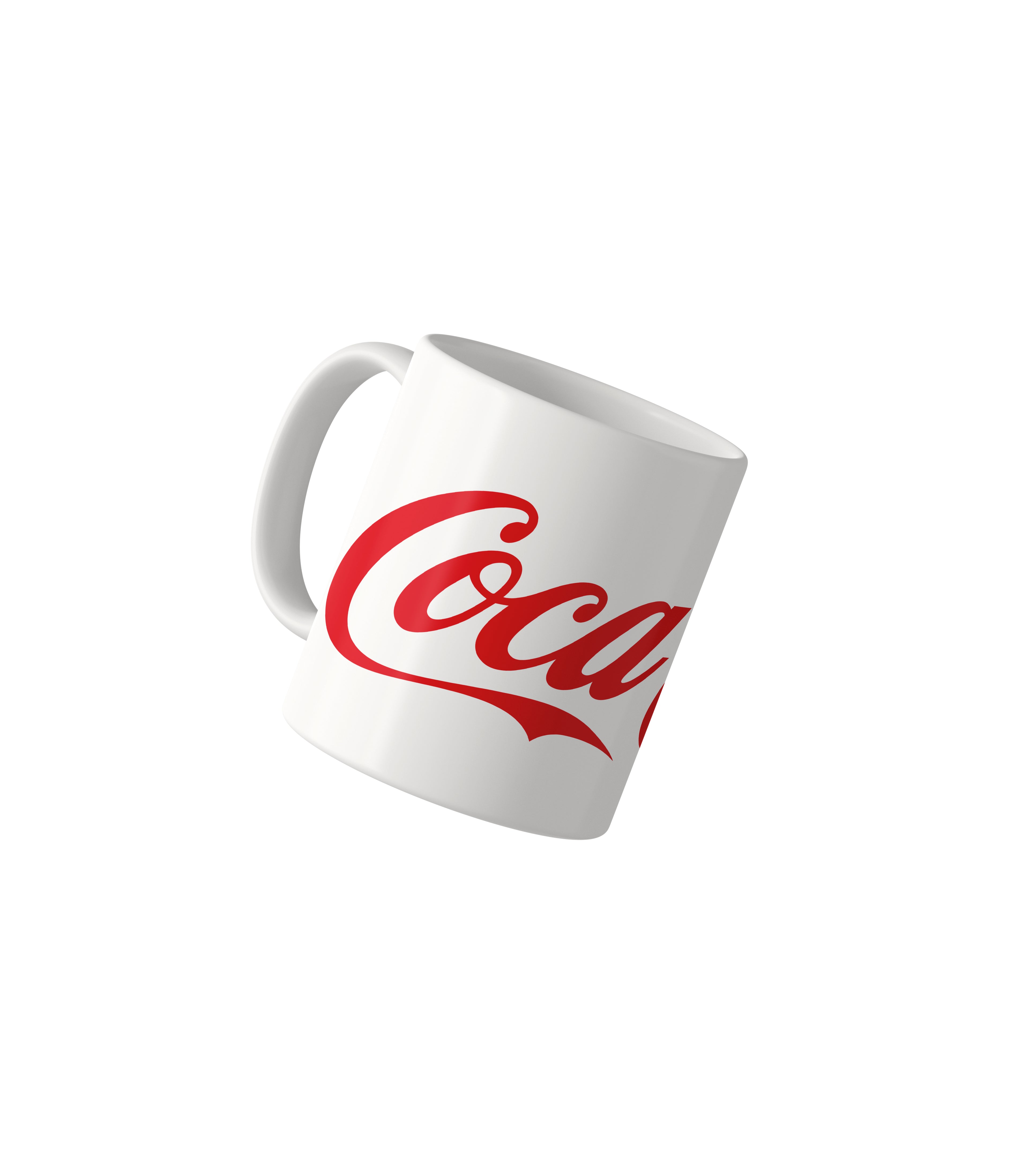 Classic Coca-Cola White Logo Mug