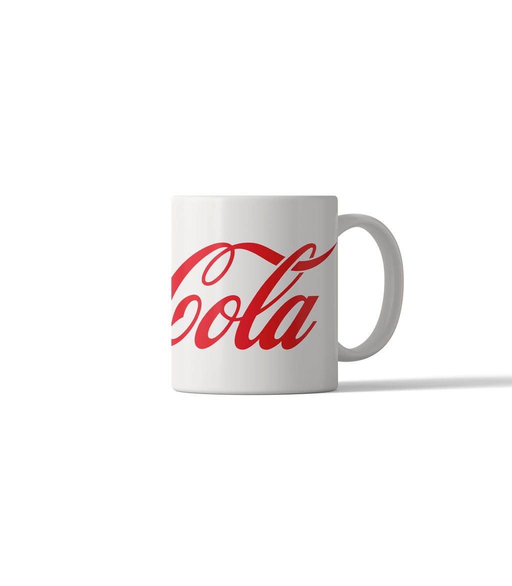 Classic Coca-Cola White Logo Mug