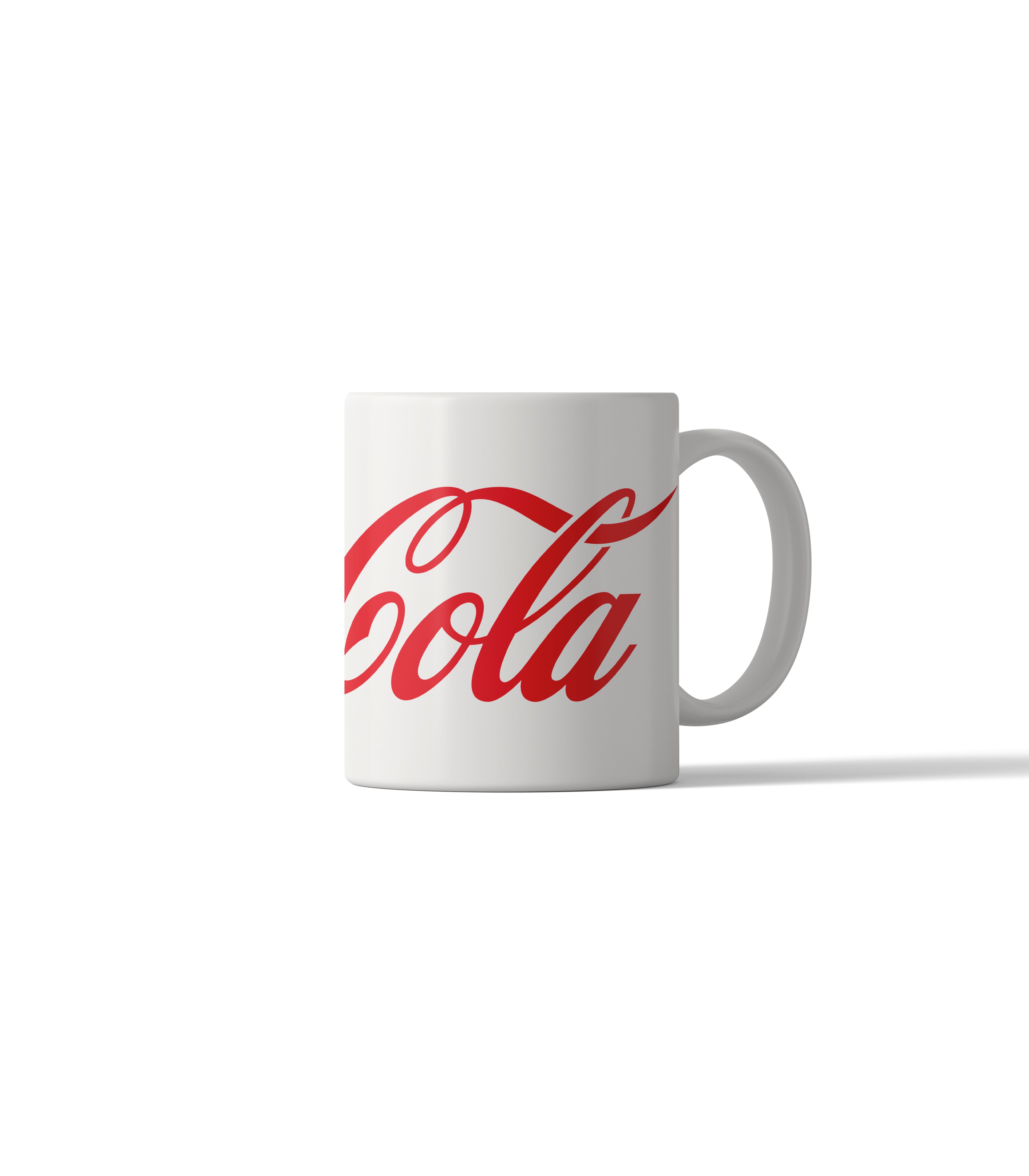 Classic Coca-Cola White Logo Mug