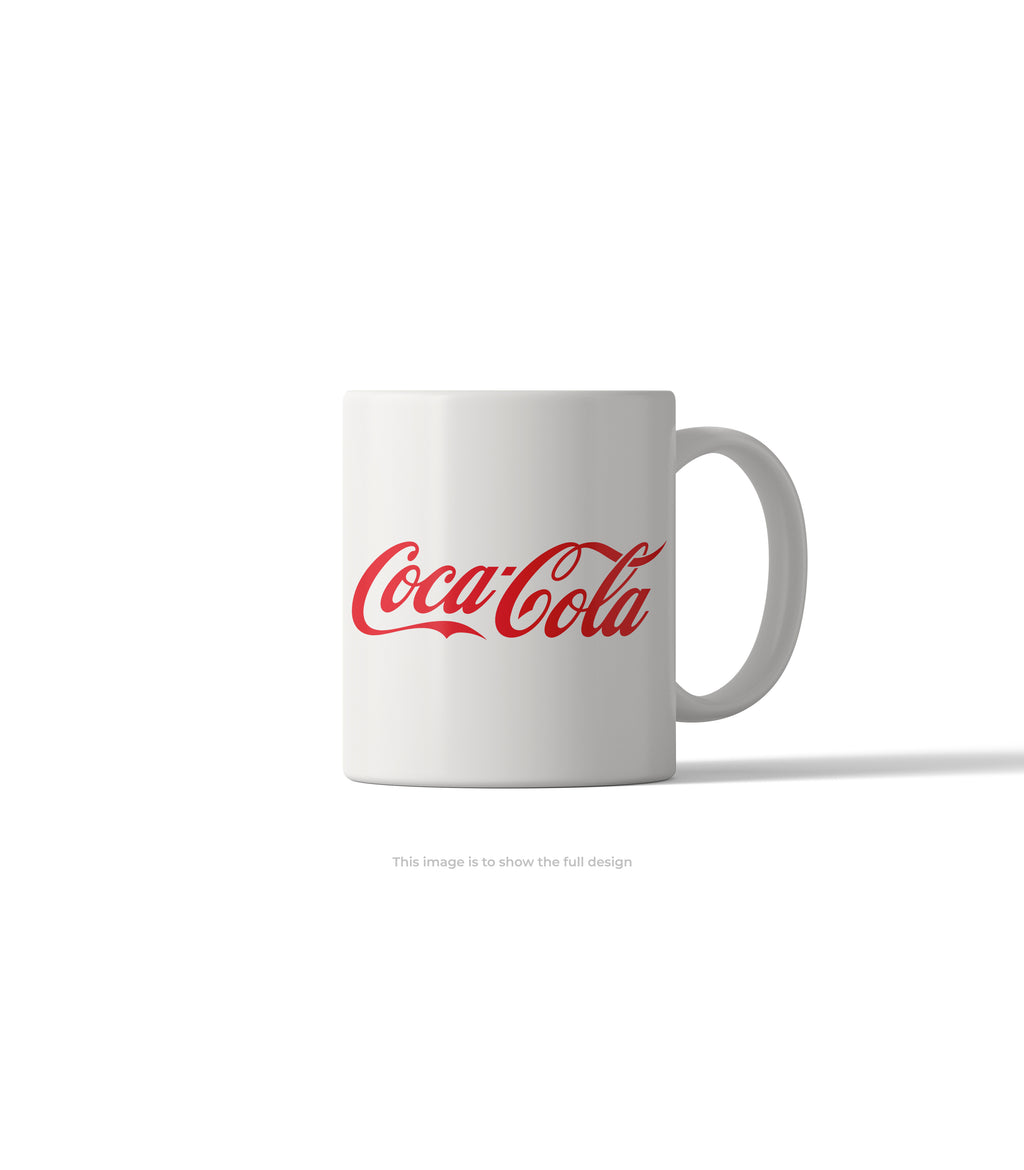 Classic Coca-Cola White Logo Mug