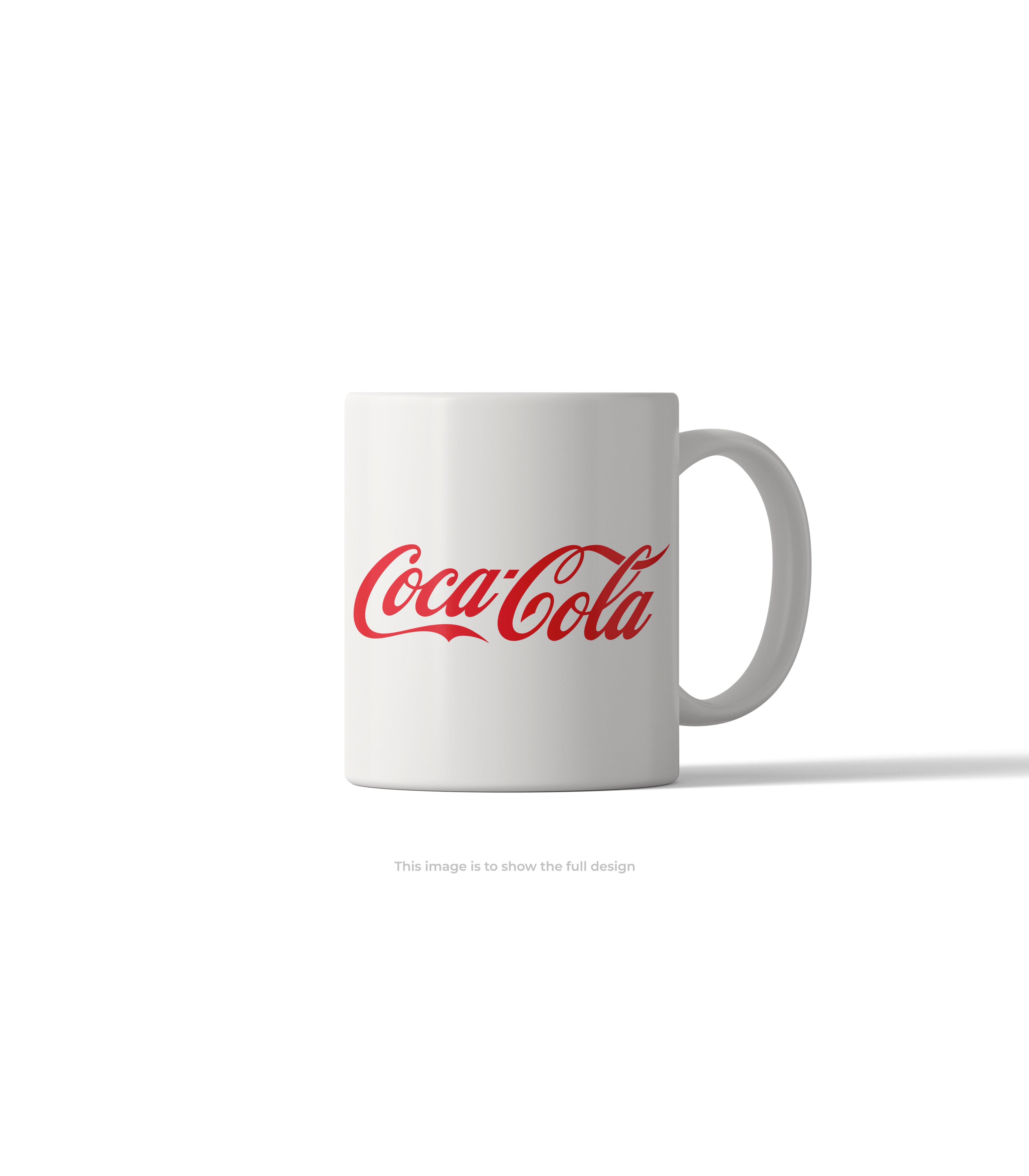 Classic Coca-Cola White Logo Mug