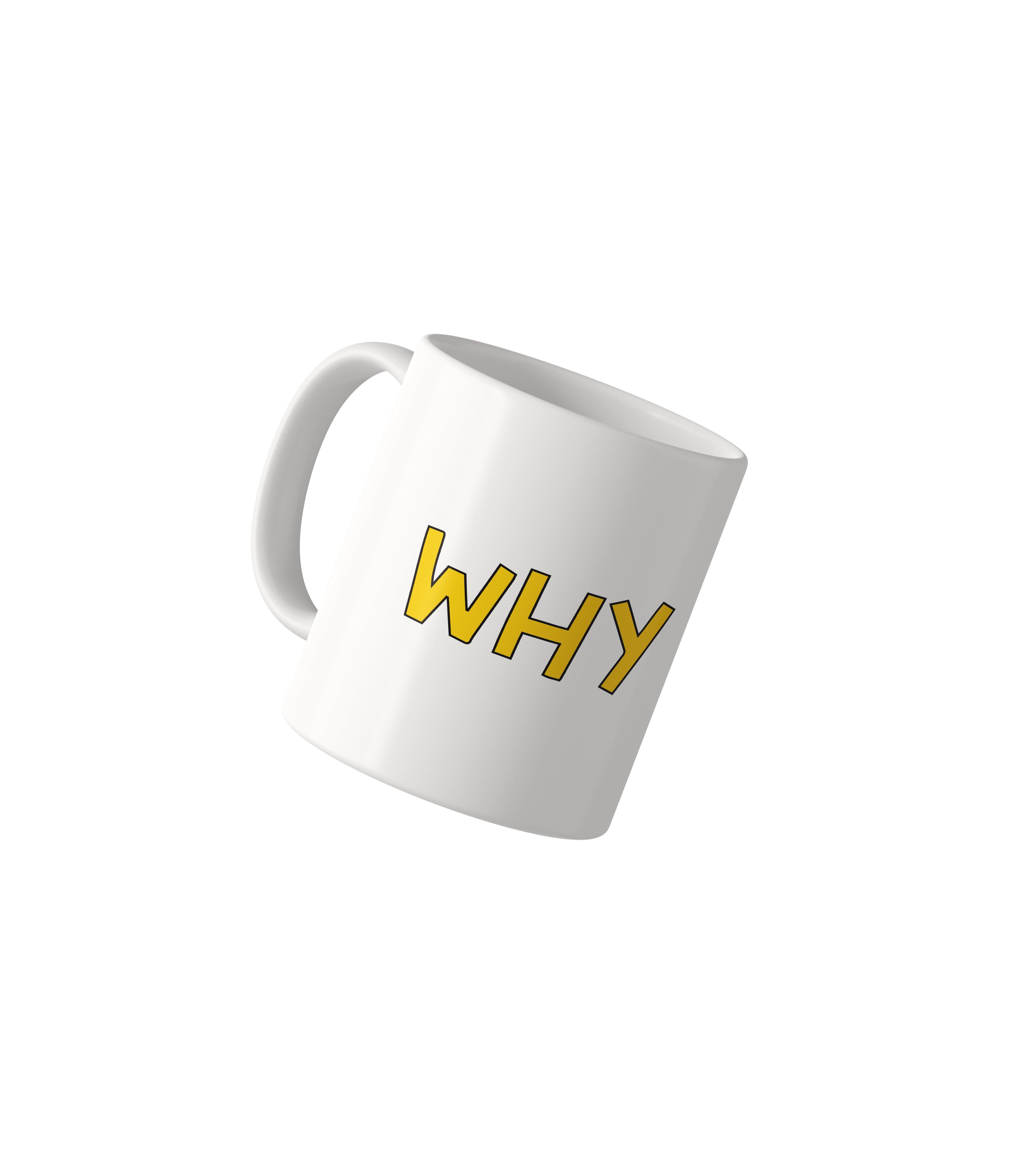WHY Minimalist Question Mug