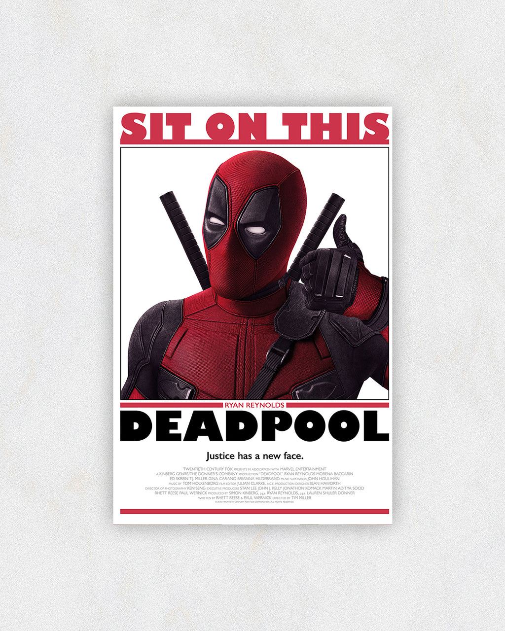 Deadpool Sit On This Parody Poster