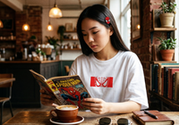 Spider-Man Red Box Logo White Tee