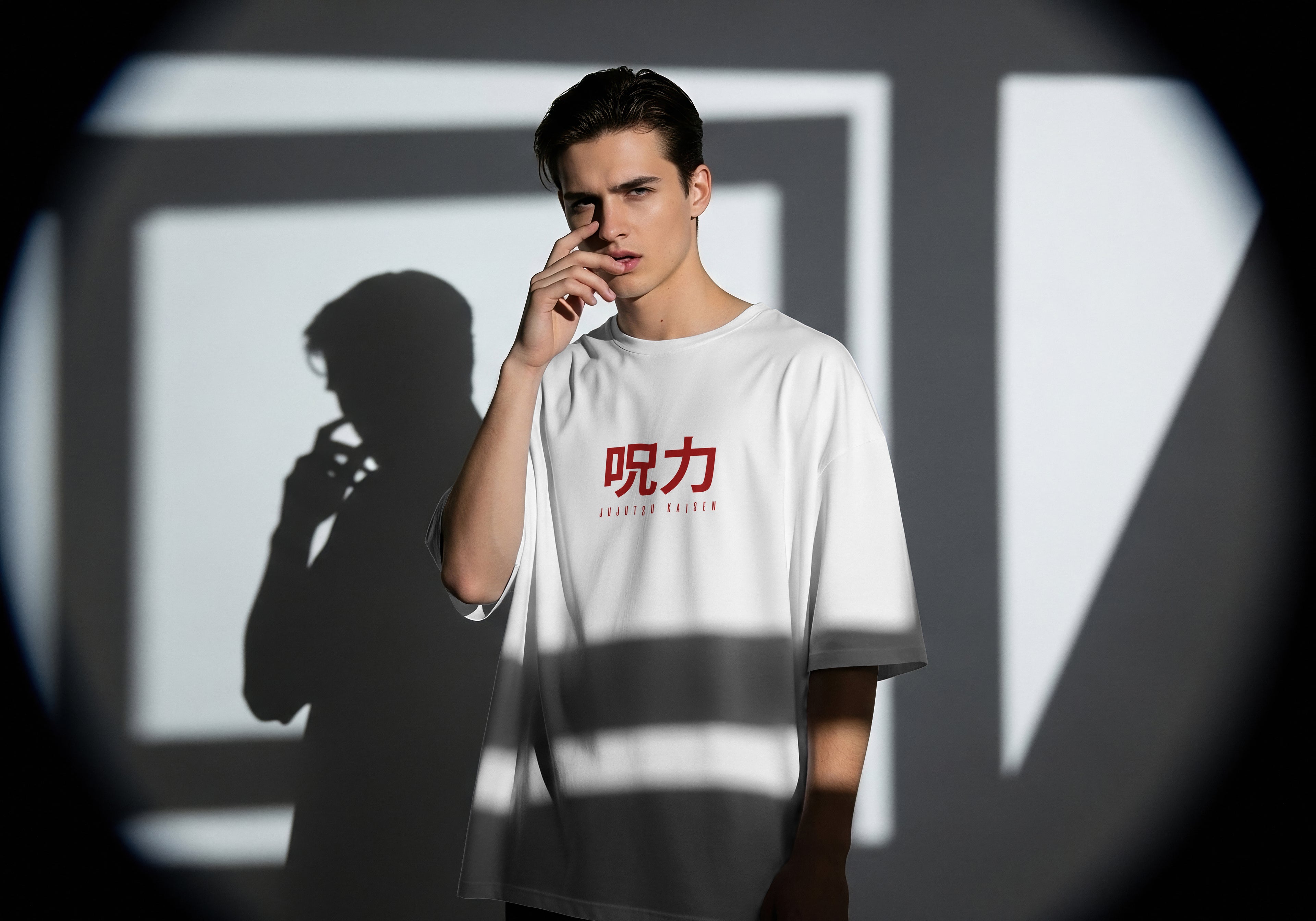 JJK Shrine Oversized White Tee