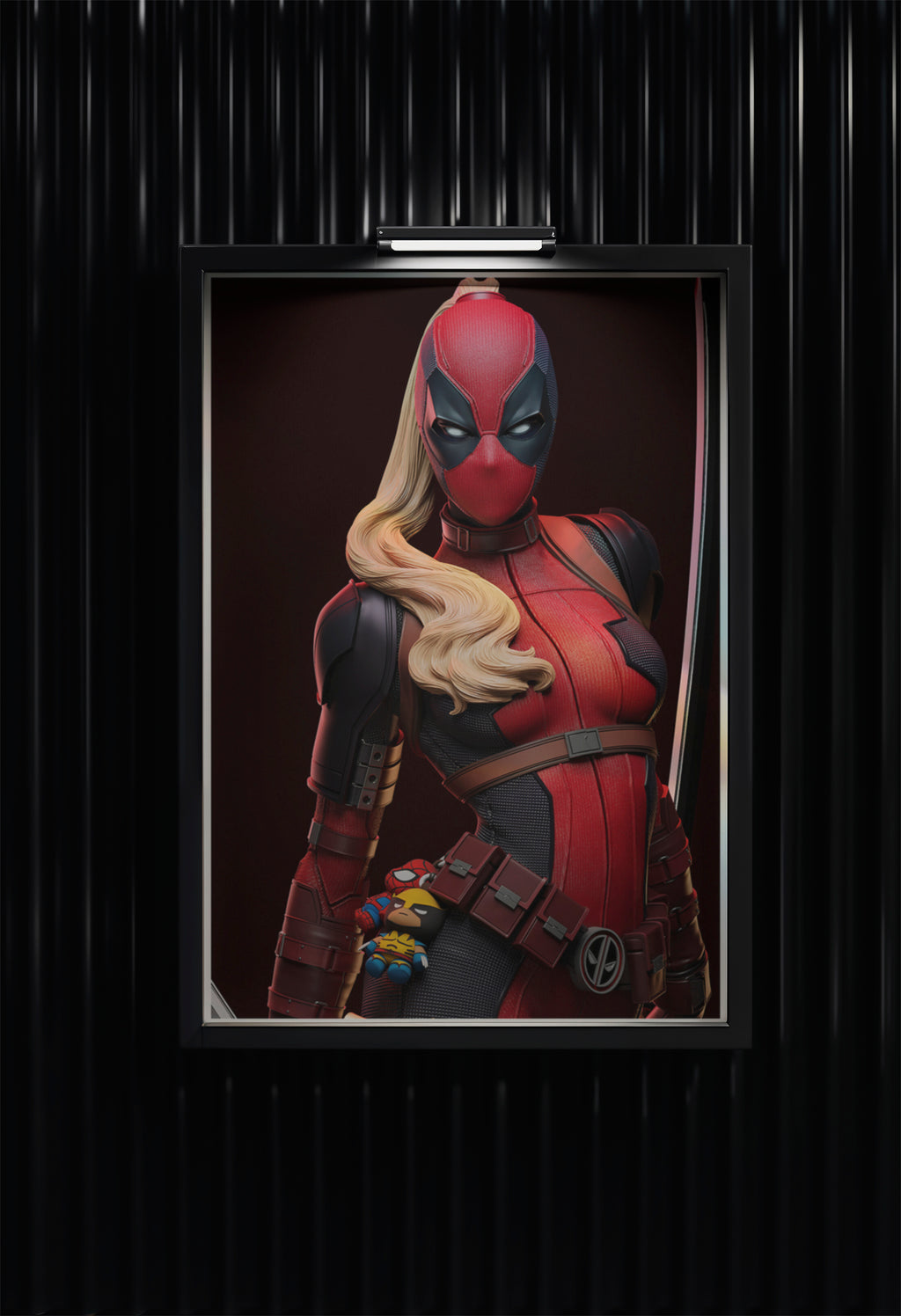 Ladypool Action Portrait Poster