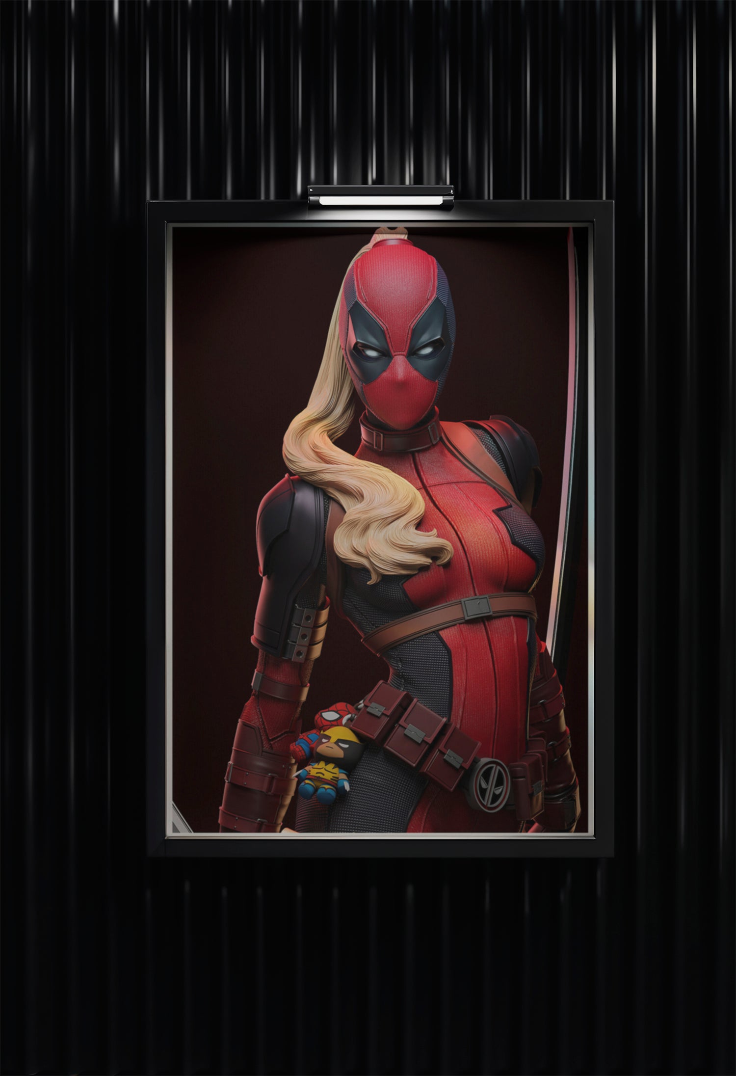 Ladypool Action Portrait Poster