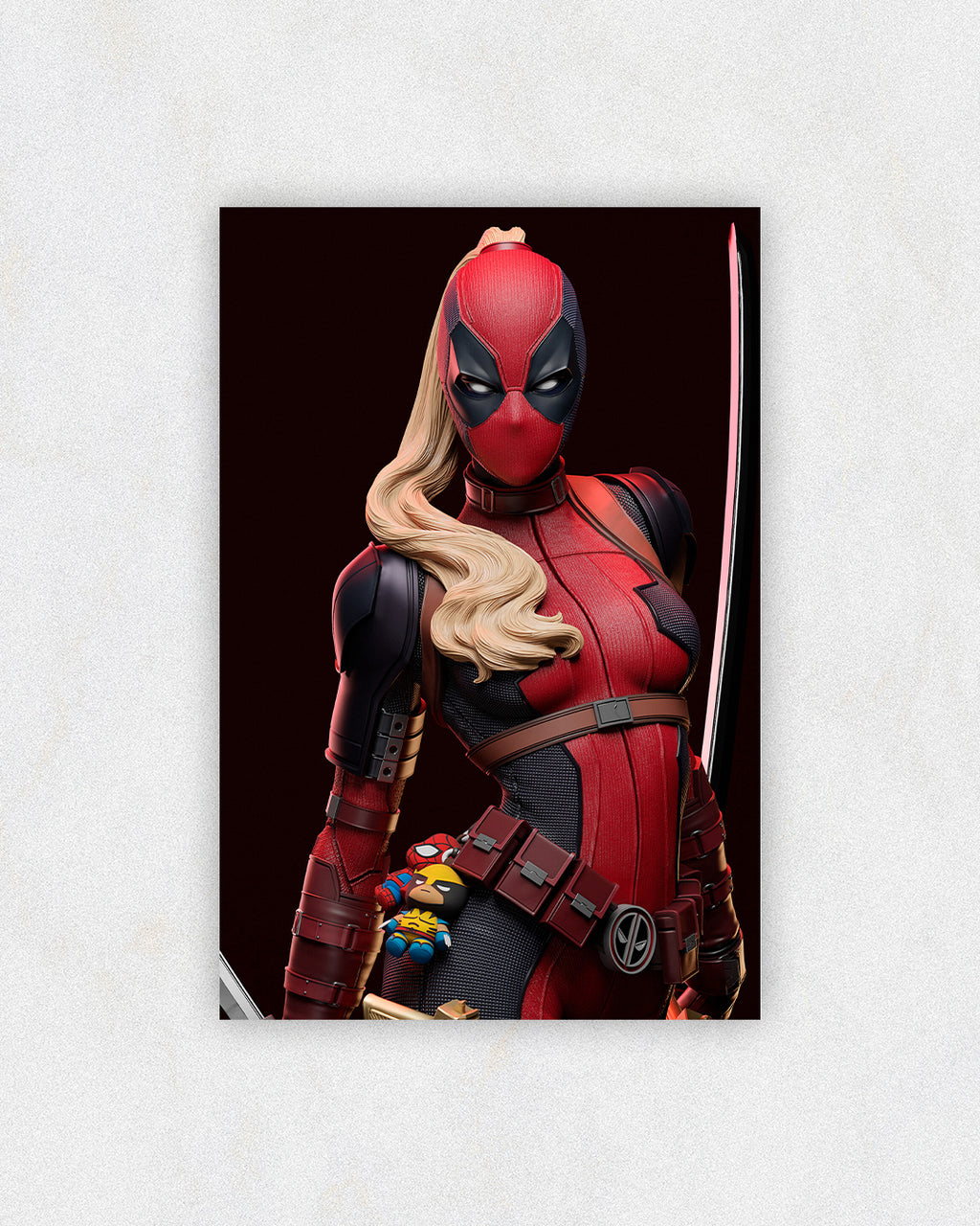 Ladypool Action Portrait Poster