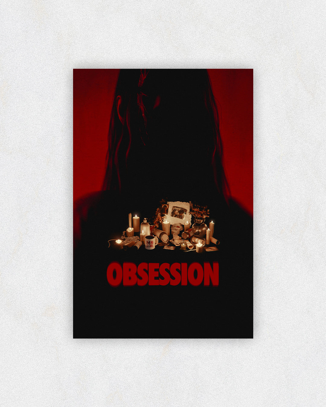 Obsession Silhouette Shrine Poster